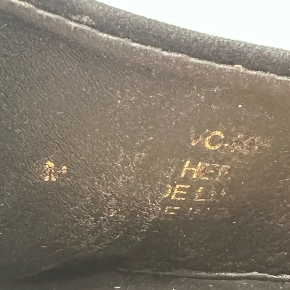 Vince Camuto Black Suede Platform Block Heel Sandals Size 8 Women's - Picture 9 of 9